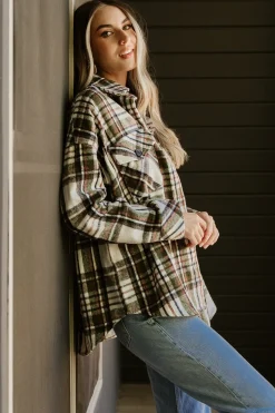 Sale Baltic Born Polson Plaid Shacket | Ivory Multi IvoryMulti