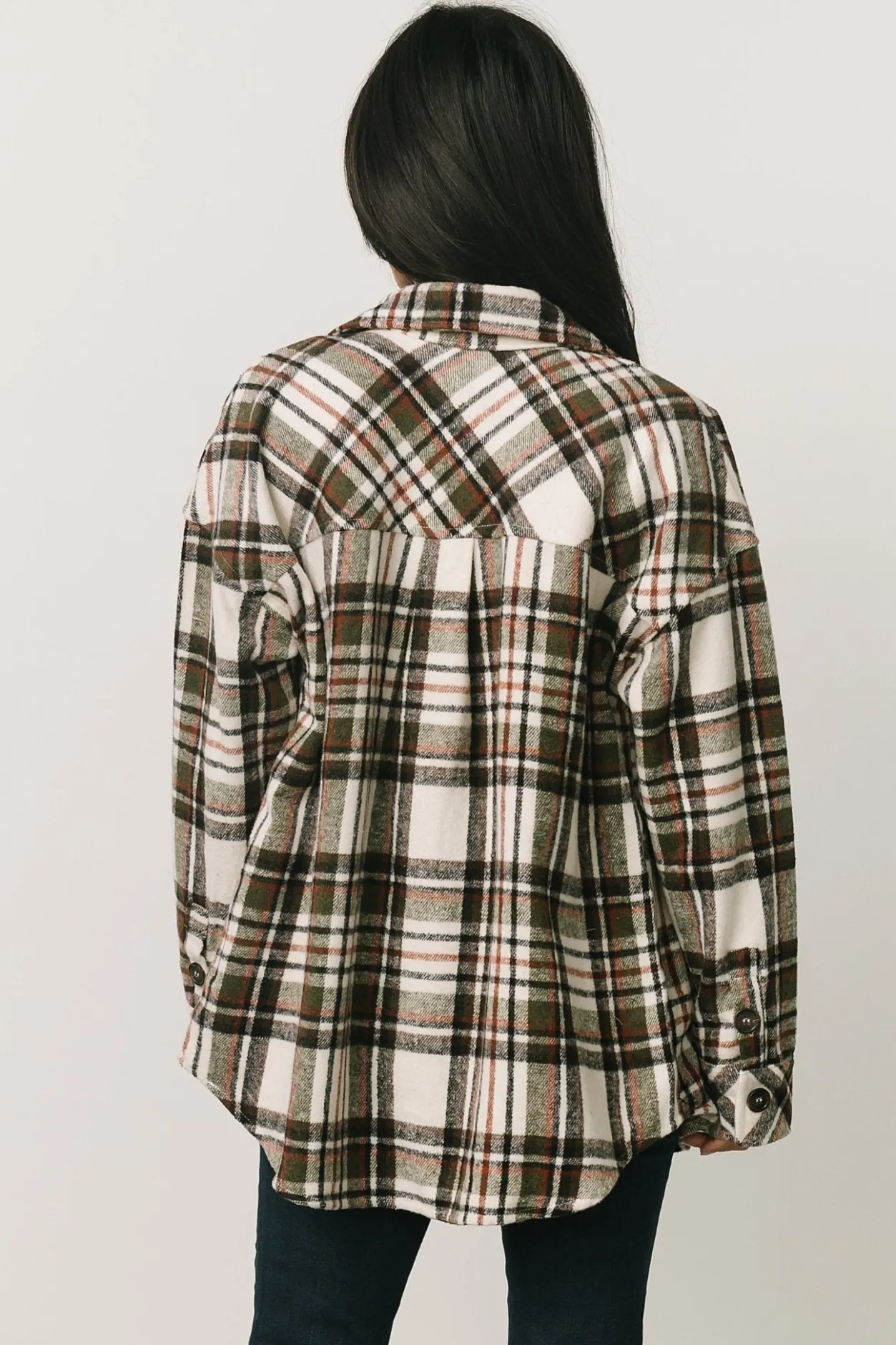 Sale Baltic Born Polson Plaid Shacket | Ivory Multi IvoryMulti