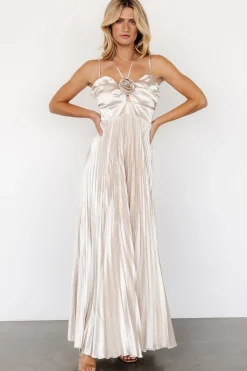 Fashion Baltic Born Portia Satin Maxi Dress | Champagne