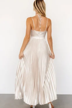 Fashion Baltic Born Portia Satin Maxi Dress | Champagne