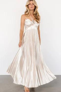 Fashion Baltic Born Portia Satin Maxi Dress | Champagne