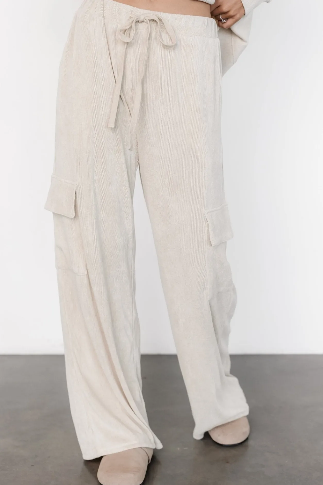 Fashion Baltic Born Portland Knit Cargo Pants | Natural