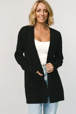 Best Baltic Born Portsmouth Waffle Cardigan | Black