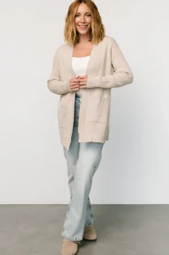 Clearance Baltic Born Portsmouth Waffle Cardigan | Oatmeal