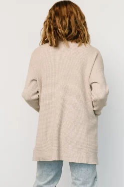 Clearance Baltic Born Portsmouth Waffle Cardigan | Oatmeal