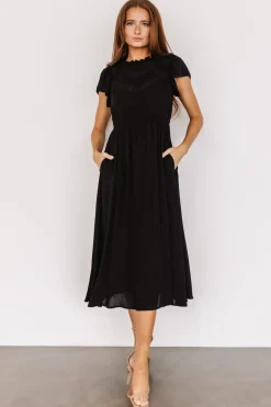 Clearance Baltic Born Prestyn Midi Dress | Black