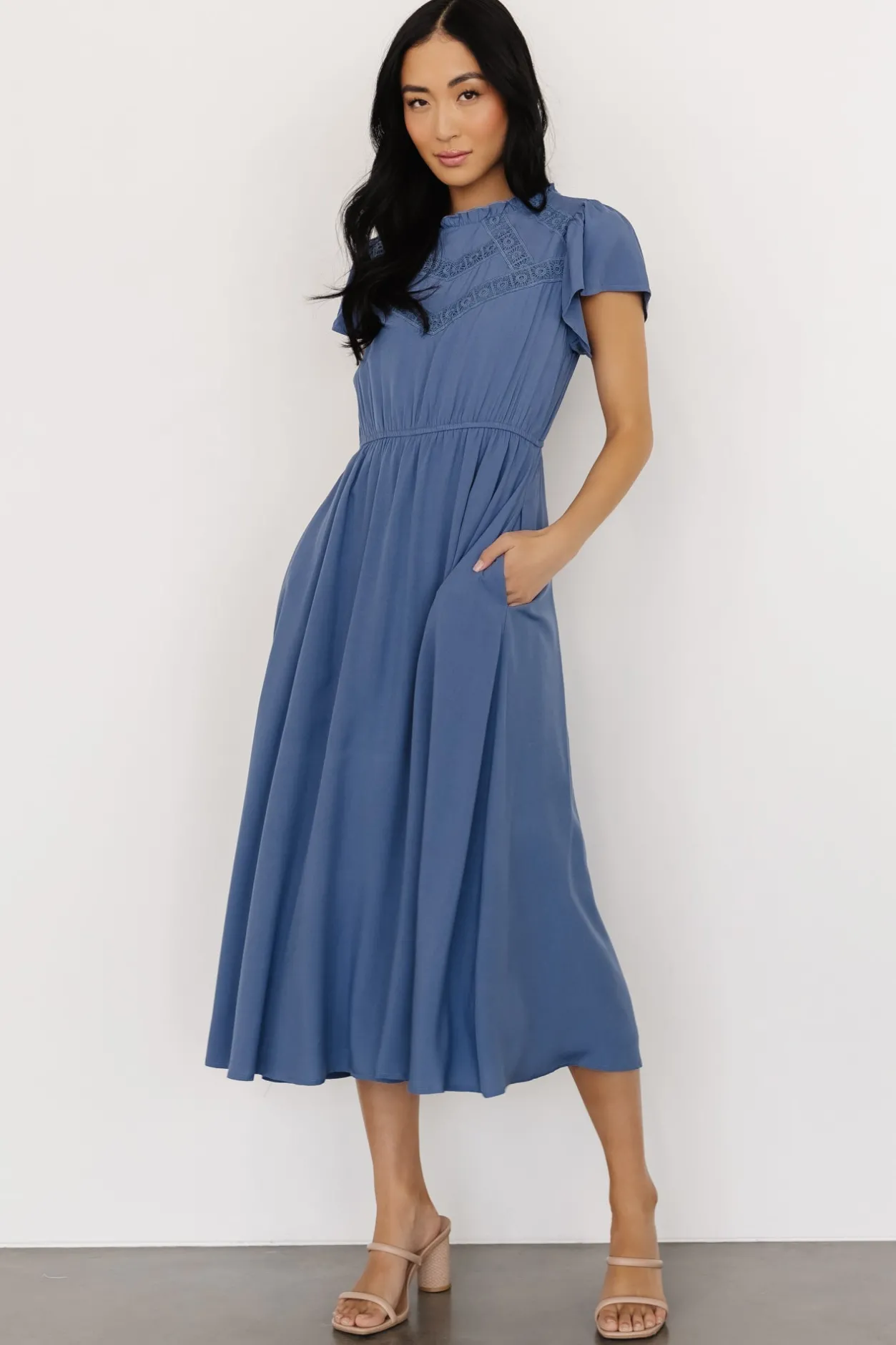 Fashion Baltic Born Prestyn Midi Dress | Blue