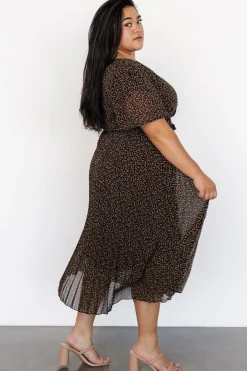 Outlet Baltic Born Prim Pleated Dress | Black Print BlackPrint