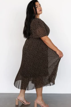 Outlet Baltic Born Prim Pleated Dress | Black Print BlackPrint