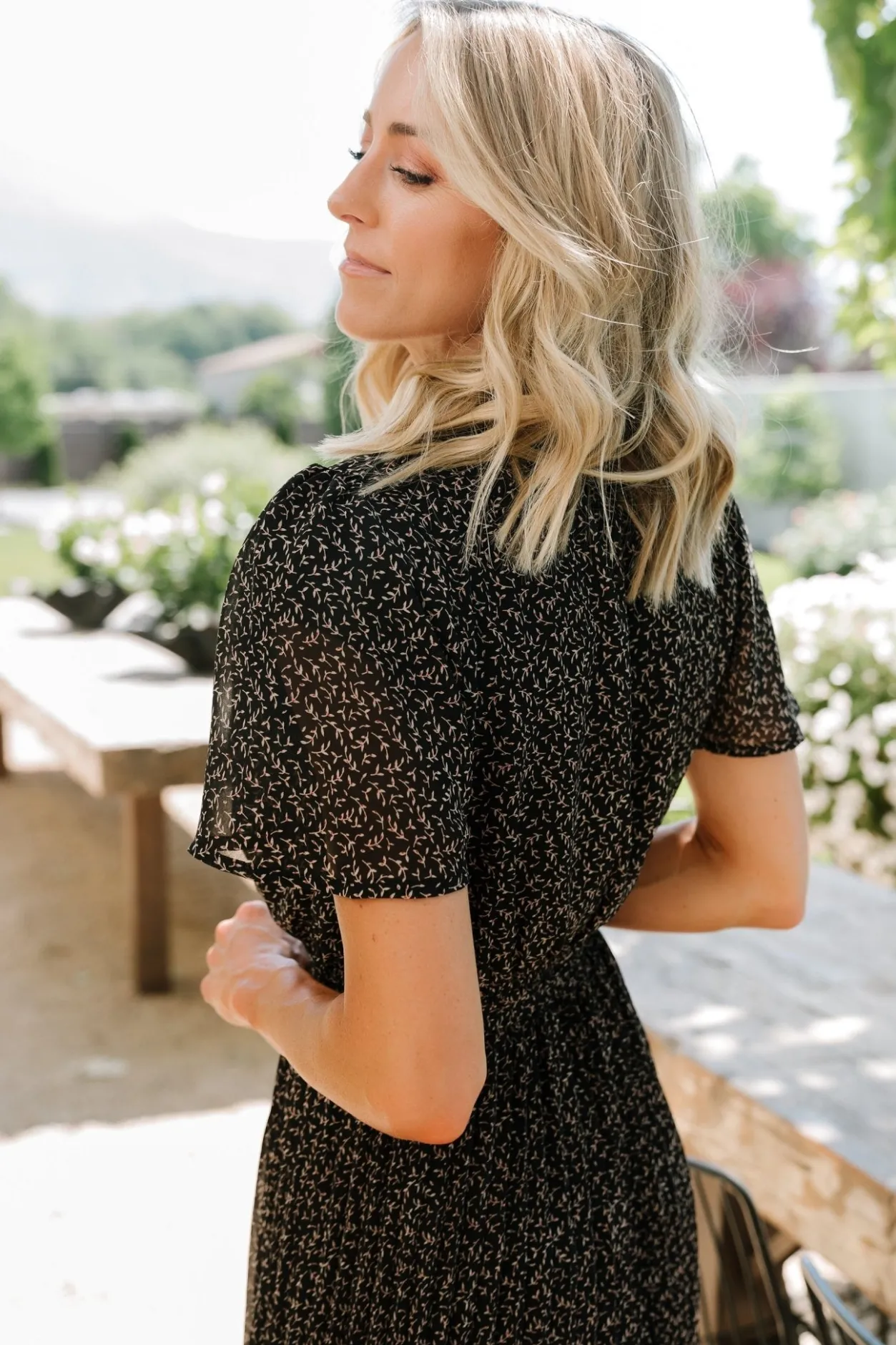 Outlet Baltic Born Prim Pleated Dress | Black Print BlackPrint