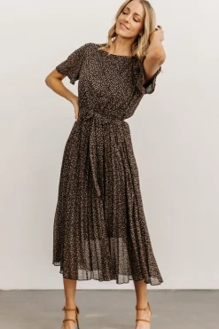Outlet Baltic Born Prim Pleated Dress | Black Print BlackPrint