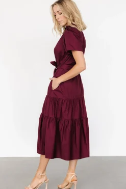 Best Baltic Born Providence Poplin Dress | Wine