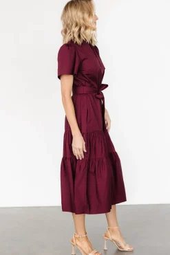 Best Baltic Born Providence Poplin Dress | Wine
