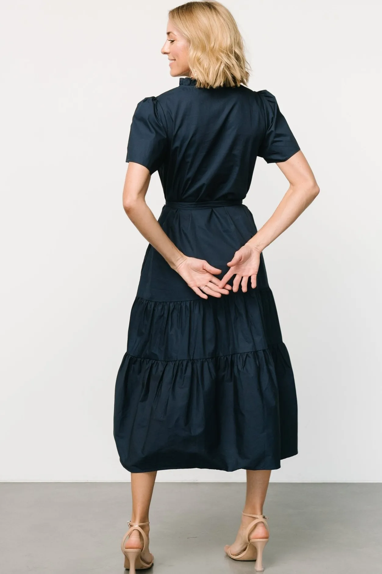 Fashion Baltic Born Providence Poplin Dress | Navy