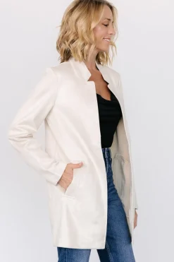 New Baltic Born Queenie Faux Suede Jacket | Oatmeal