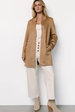Best Baltic Born Queenie Faux Suede Jacket | Camel