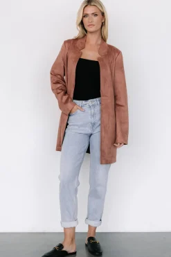 New Baltic Born Queenie Faux Suede Jacket | Dusty Clove DustyClove