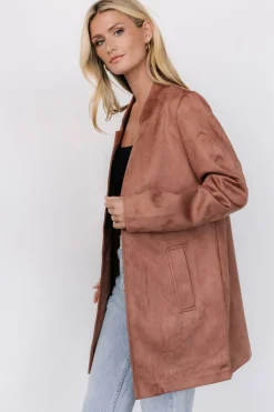 New Baltic Born Queenie Faux Suede Jacket | Dusty Clove DustyClove