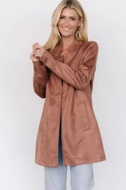 New Baltic Born Queenie Faux Suede Jacket | Dusty Clove DustyClove