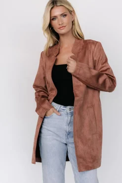 New Baltic Born Queenie Faux Suede Jacket | Dusty Clove DustyClove