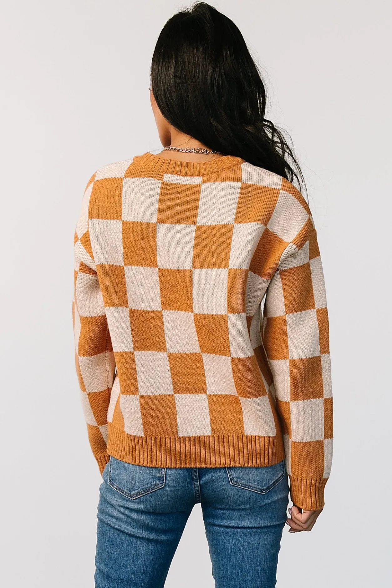 Outlet Baltic Born Quincy Checkered Sweater | Pumpkin Spice PumpkinSpice