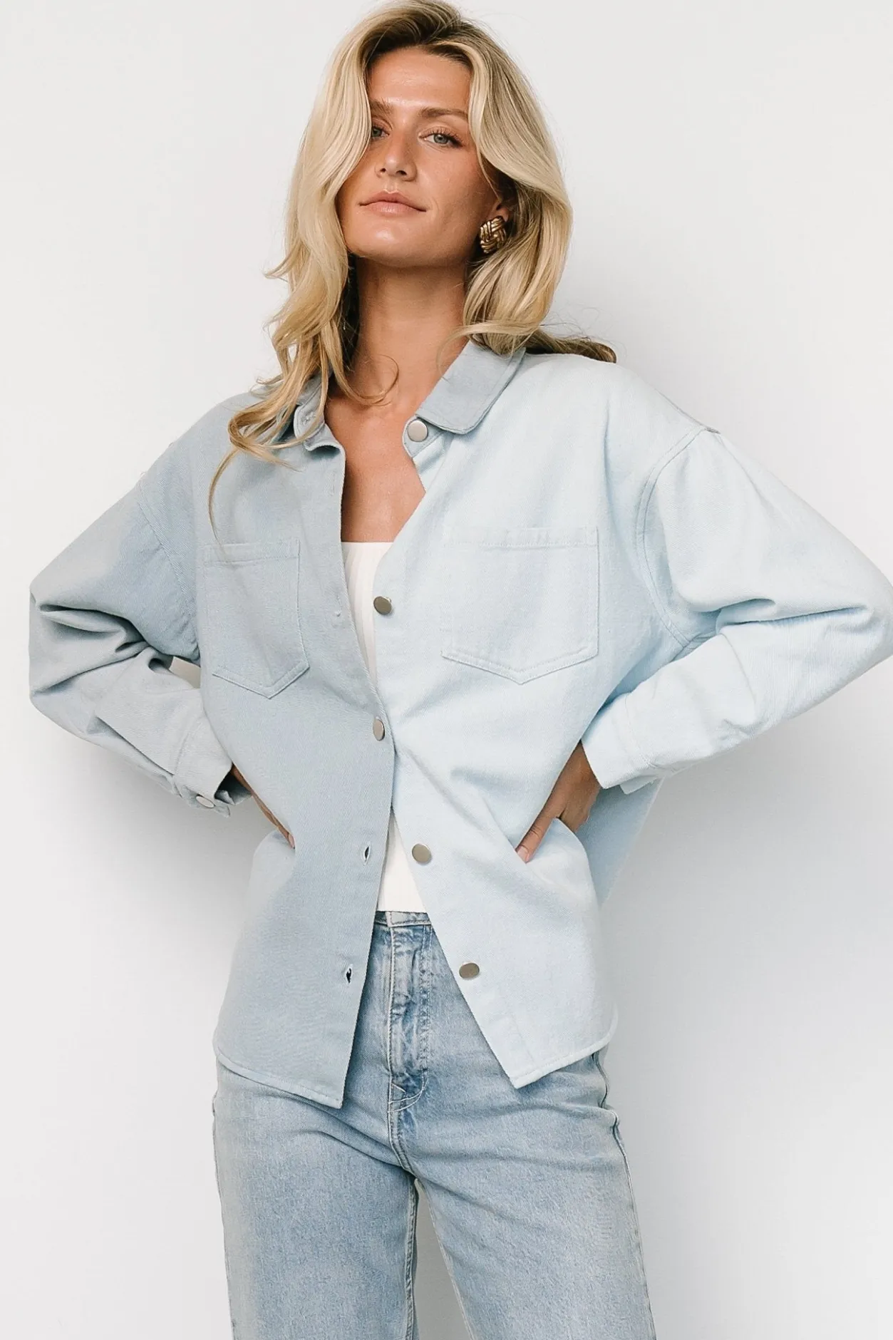 Fashion Baltic Born Rachel Two-Tone Shacket | Denim