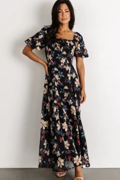 Sale Baltic Born Raelynn Maxi Dress | Black Floral BlackFloral