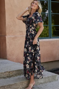 Sale Baltic Born Raelynn Maxi Dress | Black Floral BlackFloral