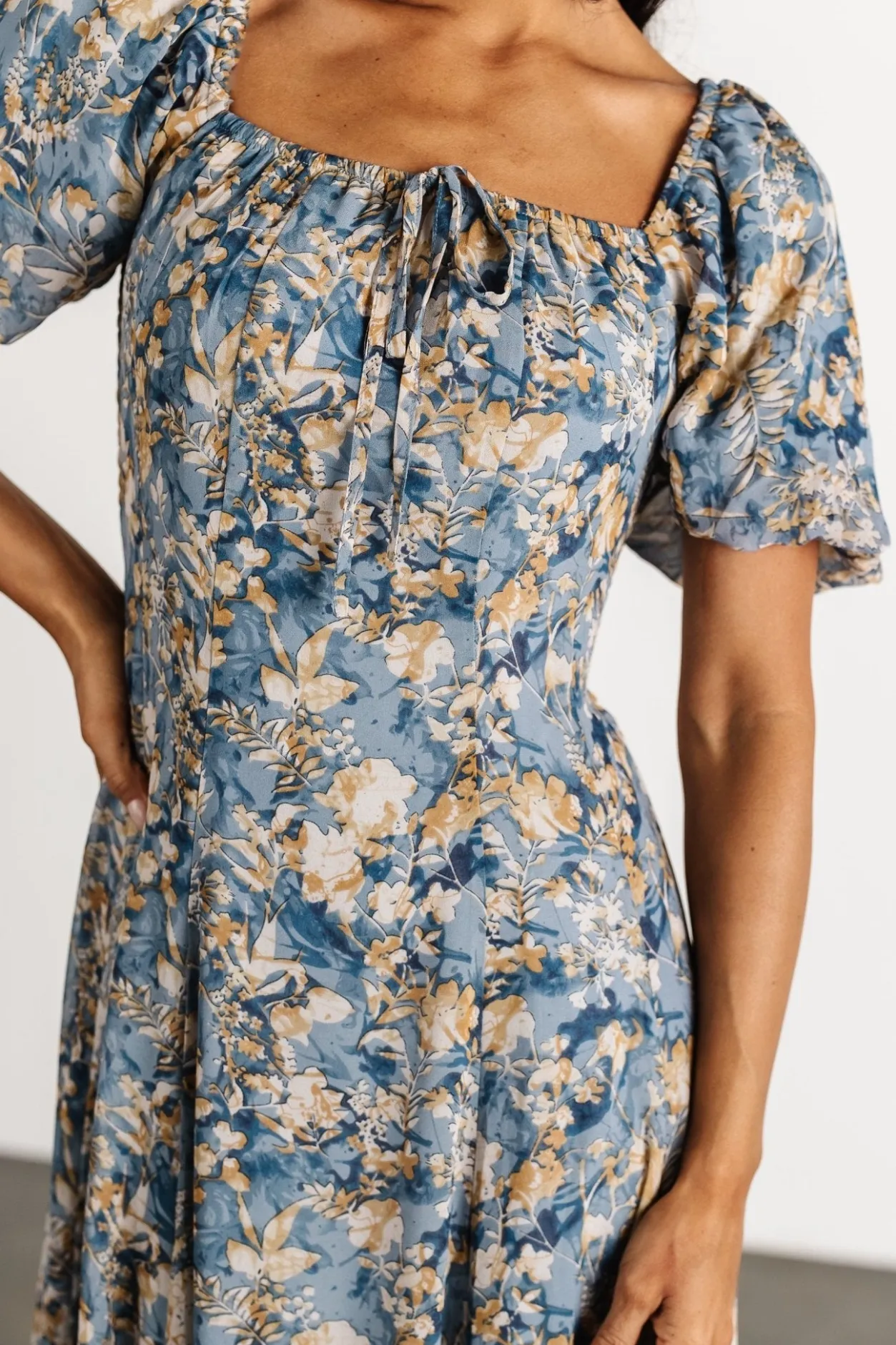 Sale Baltic Born Raelynn Maxi Dress | Dusty Blue Floral DustyBlueFloral