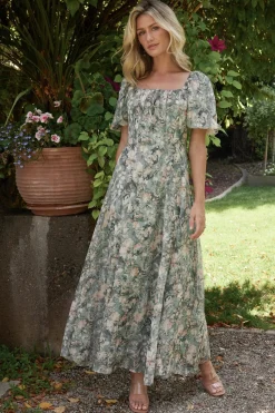 Hot Baltic Born Raelynn Maxi Dress | Sage Floral SageFloral