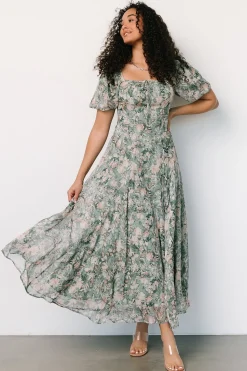 Hot Baltic Born Raelynn Maxi Dress | Sage Floral SageFloral