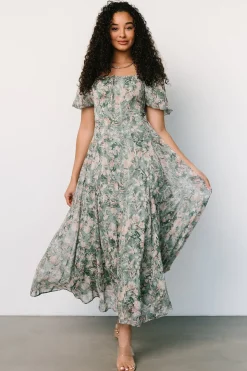 Hot Baltic Born Raelynn Maxi Dress | Sage Floral SageFloral