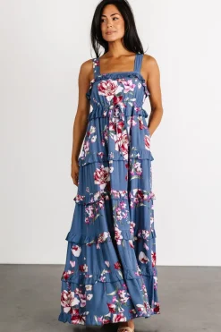 Hot Baltic Born Raine Tank Maxi Dress | Blue Floral BlueFloral