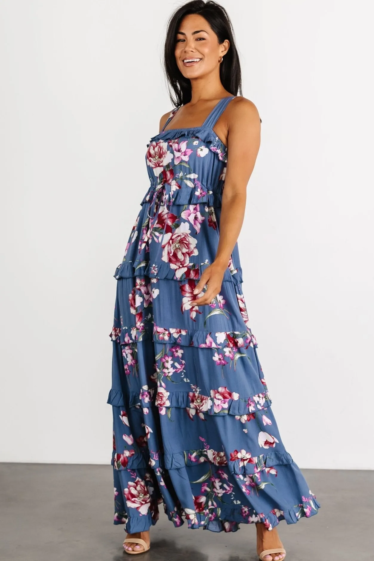 Hot Baltic Born Raine Tank Maxi Dress | Blue Floral BlueFloral