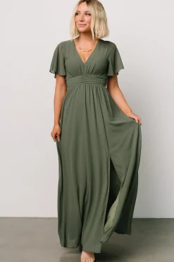 Fashion Baltic Born Ramona Maxi Dress | Dark Sage DarkSage
