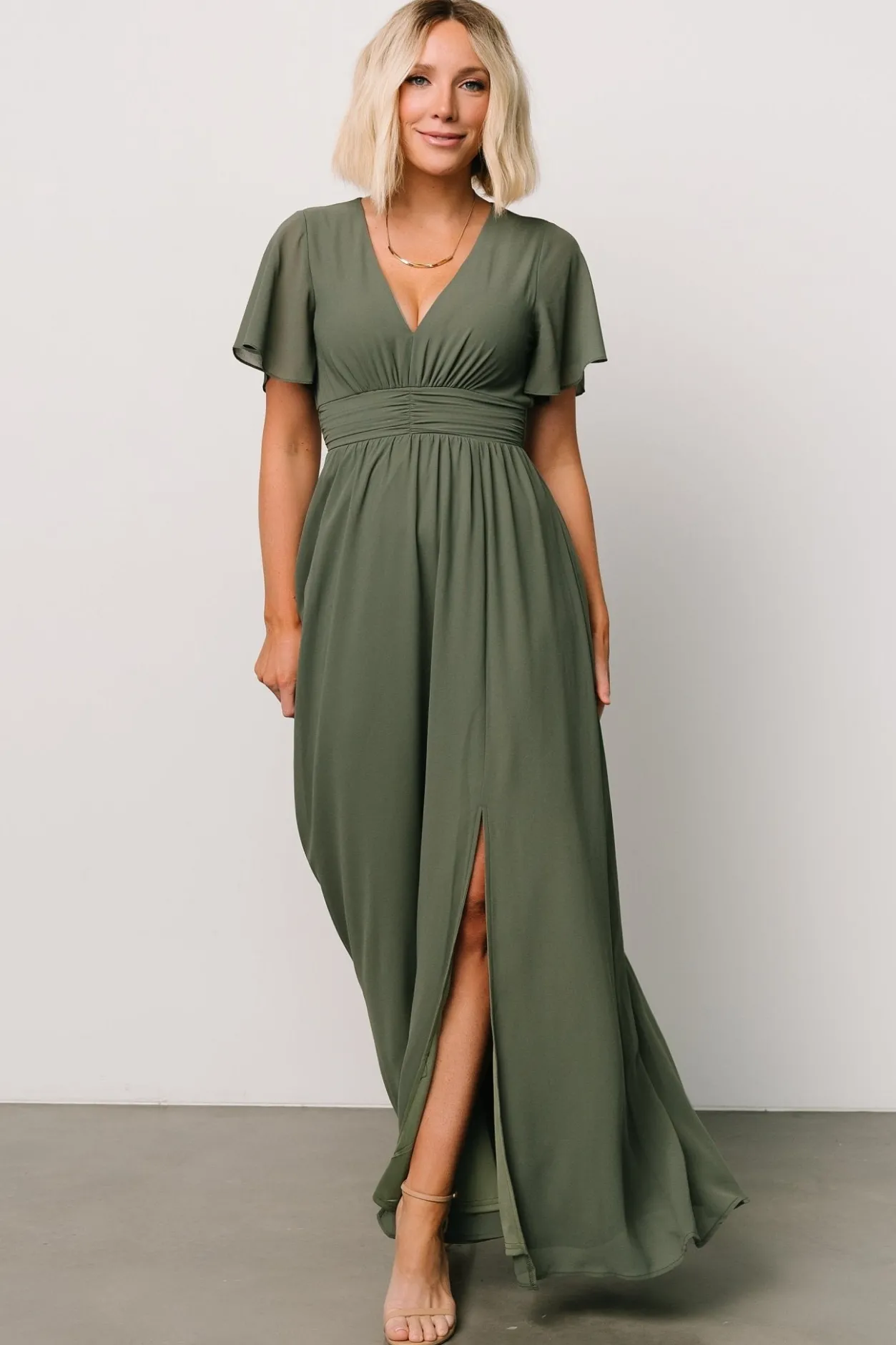 Fashion Baltic Born Ramona Maxi Dress | Dark Sage DarkSage