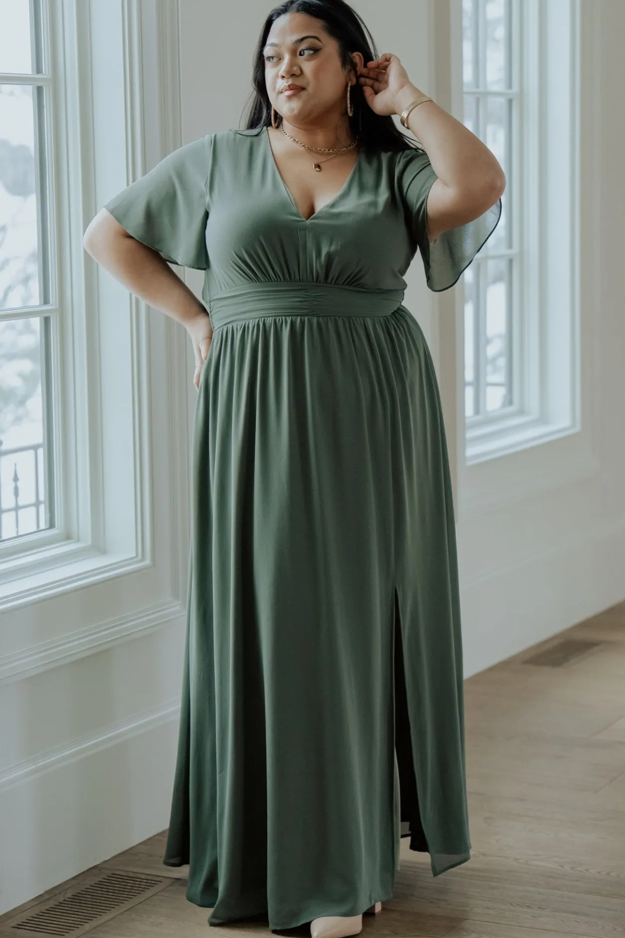 Fashion Baltic Born Ramona Maxi Dress | Dark Sage DarkSage