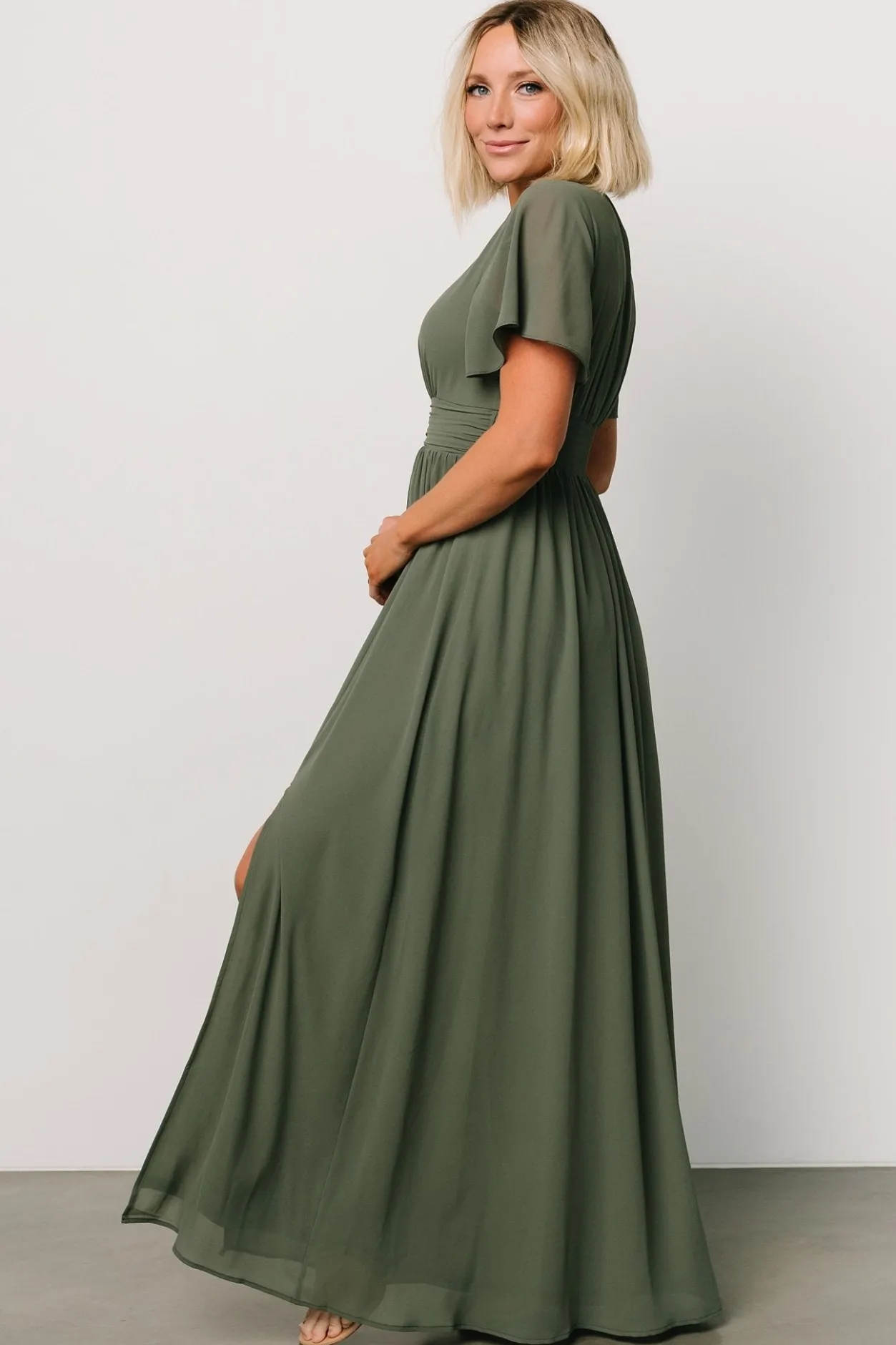 Fashion Baltic Born Ramona Maxi Dress | Dark Sage DarkSage