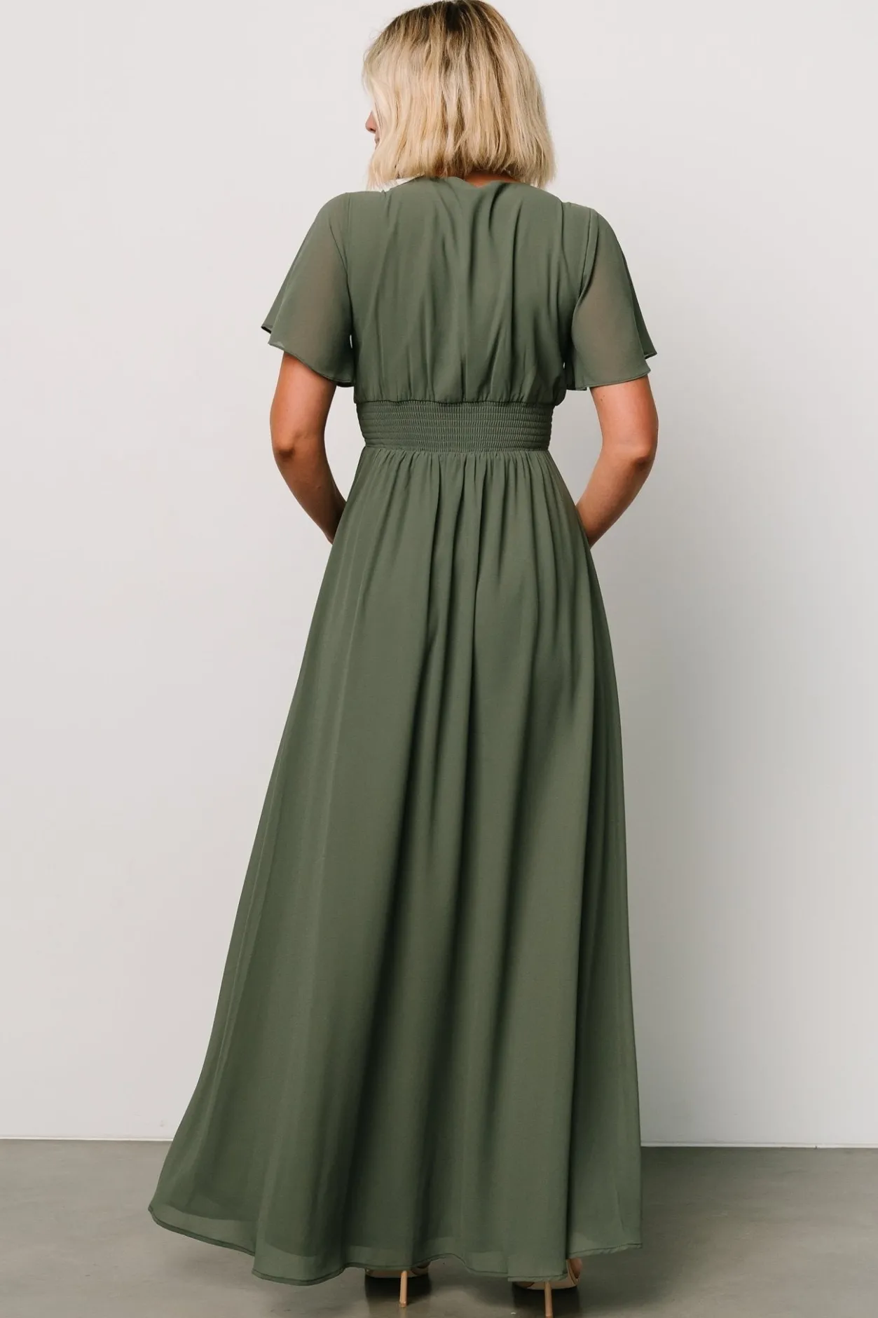Fashion Baltic Born Ramona Maxi Dress | Dark Sage DarkSage