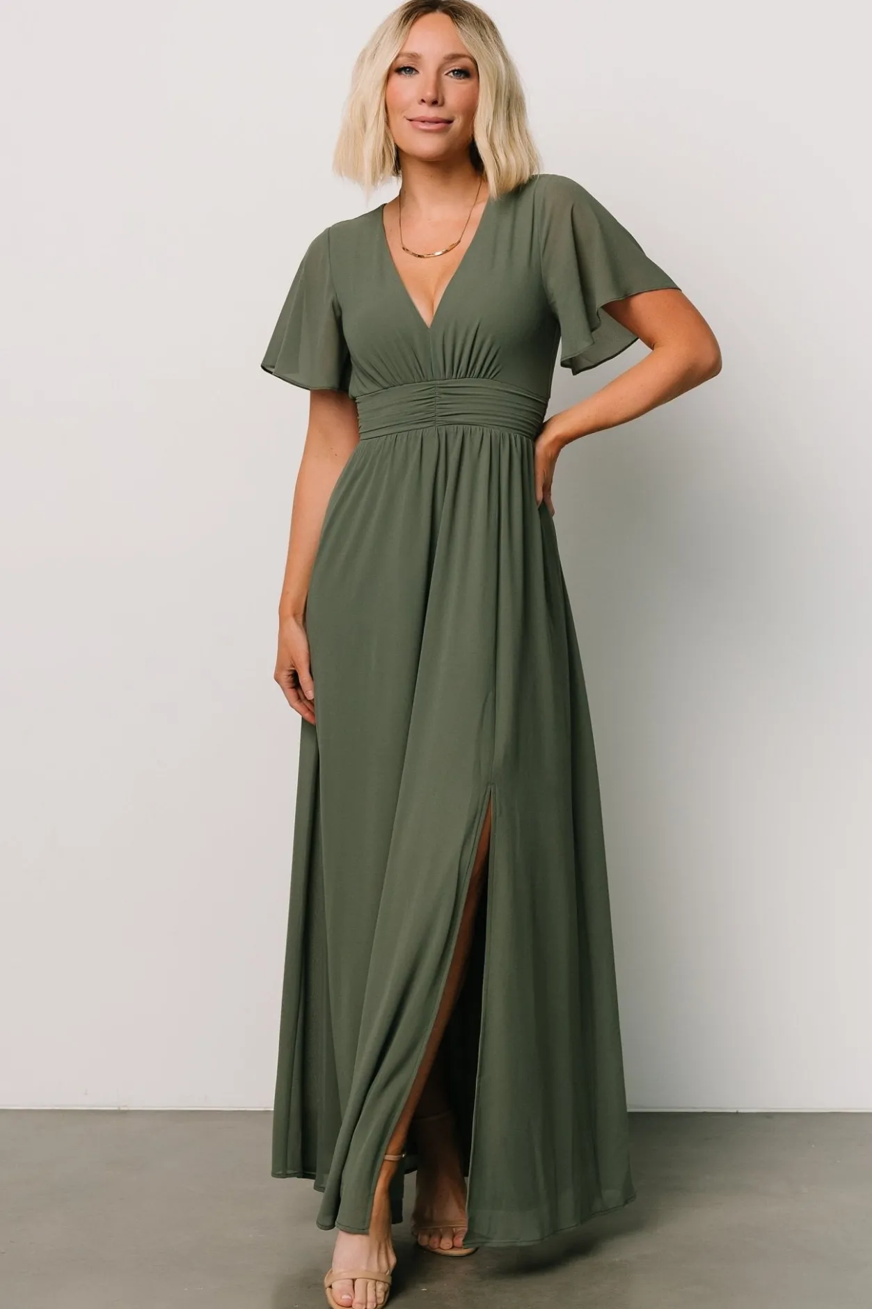 Fashion Baltic Born Ramona Maxi Dress | Dark Sage DarkSage