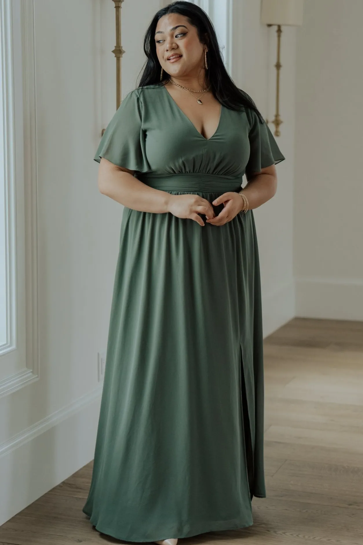 Fashion Baltic Born Ramona Maxi Dress | Dark Sage DarkSage