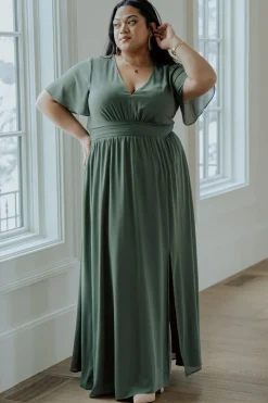 Fashion Baltic Born Ramona Maxi Dress | Dark Sage DarkSage