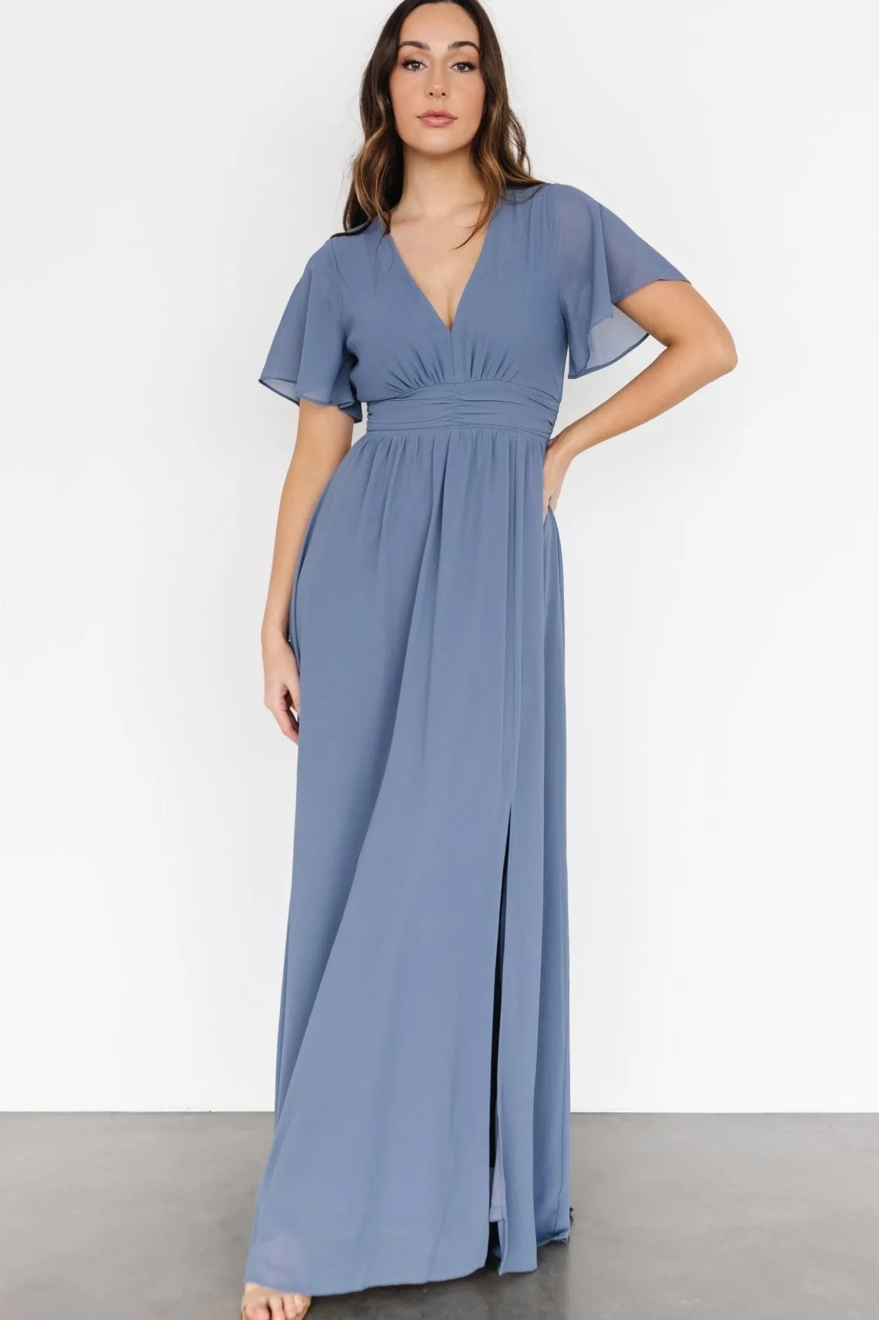 Discount Baltic Born Ramona Maxi Dress | Whisper Blue WhisperBlue