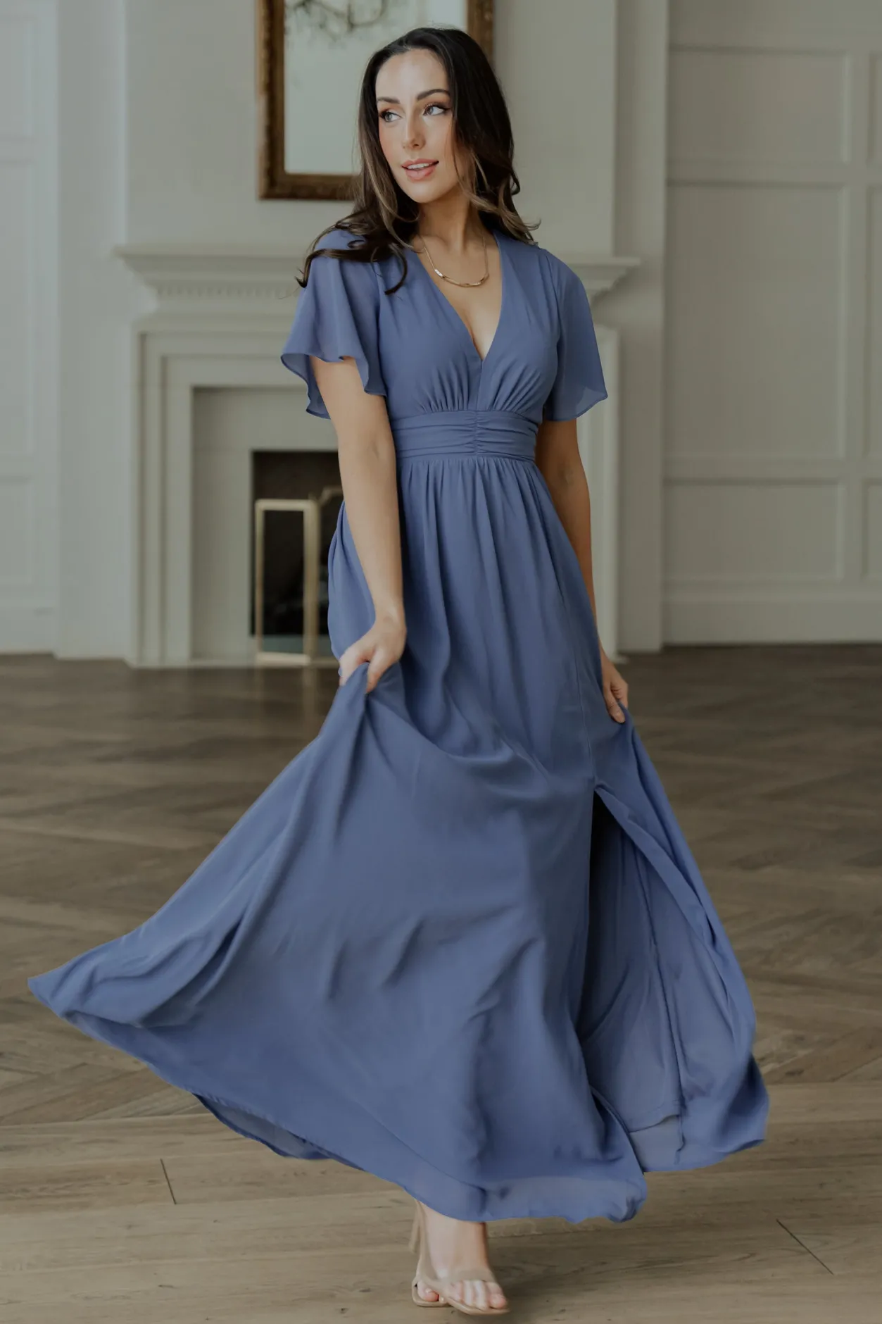 Discount Baltic Born Ramona Maxi Dress | Whisper Blue WhisperBlue