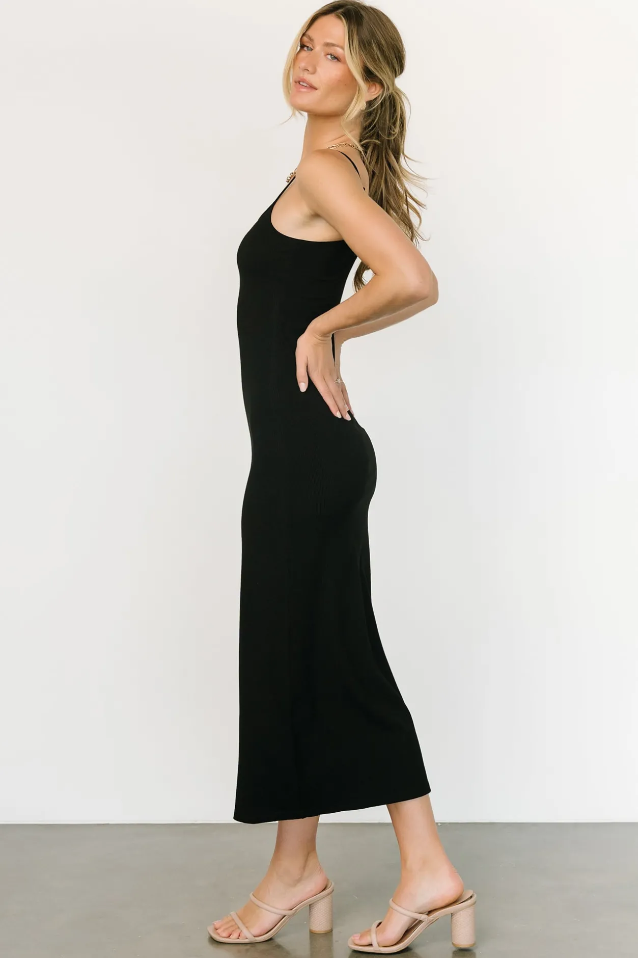 New Baltic Born Ramsey Bodycon Tank Dress | Black