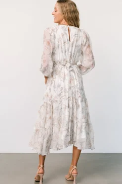 Outlet Baltic Born Raven Midi Dress | Off White Floral OffWhiteFloral