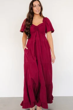 New Baltic Born Raya Maxi Dress | Berry