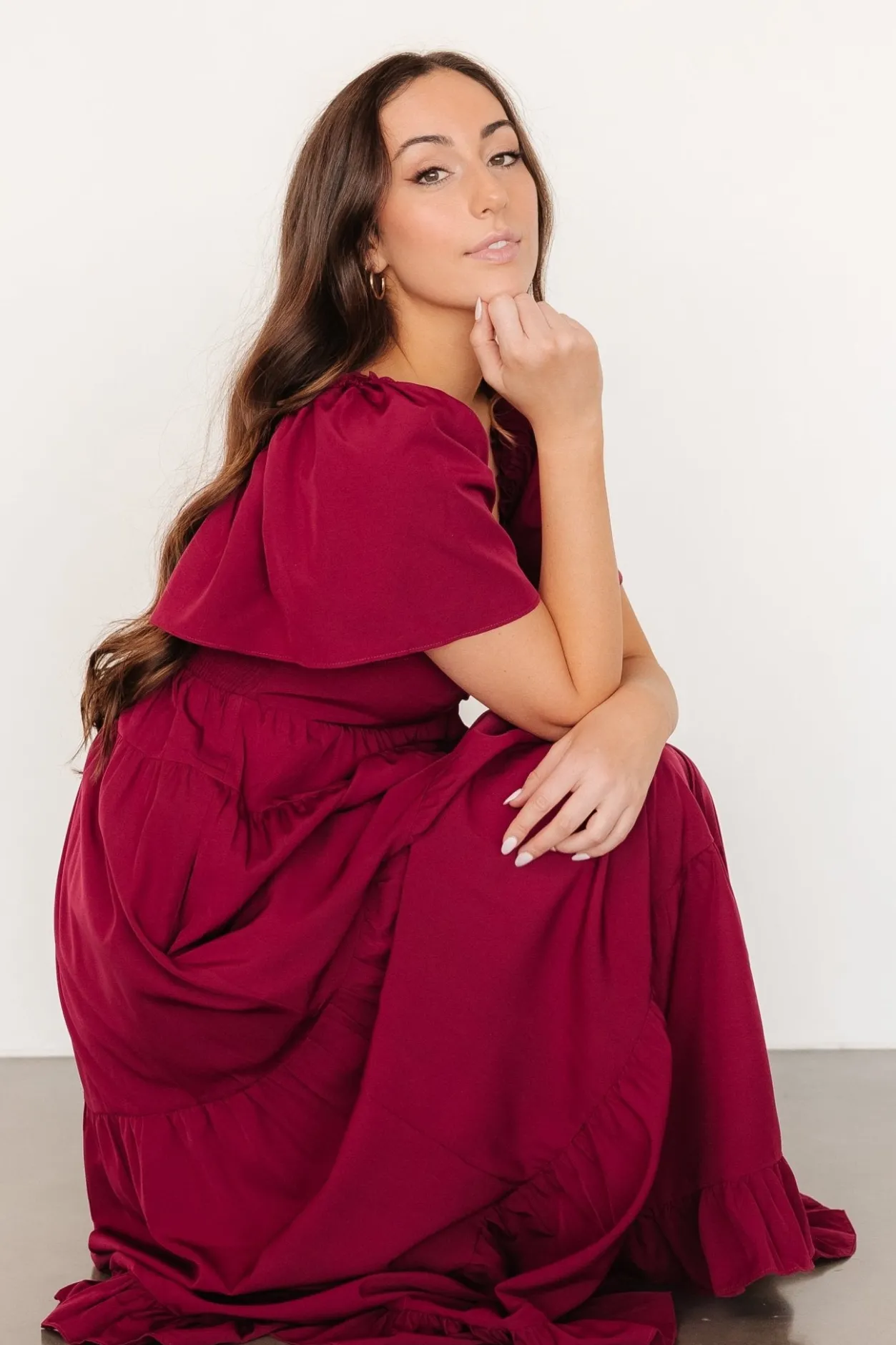New Baltic Born Raya Maxi Dress | Berry