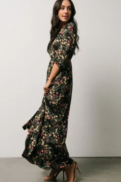 Hot Baltic Born Rebecca Maxi Dress | Black Pomegranate Print BlackPomegranatePrint