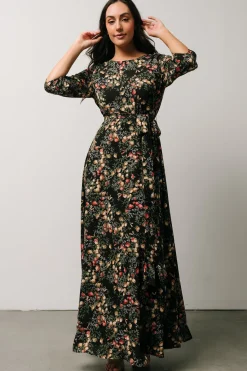 Hot Baltic Born Rebecca Maxi Dress | Black Pomegranate Print BlackPomegranatePrint